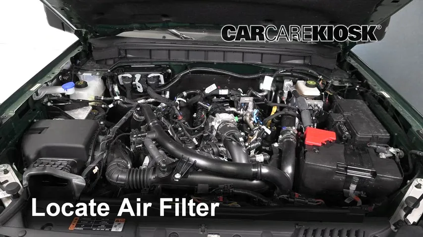 2022 Ford Bronco Black Diamond 2.7L V6 Turbo Filtro de aire (motor)